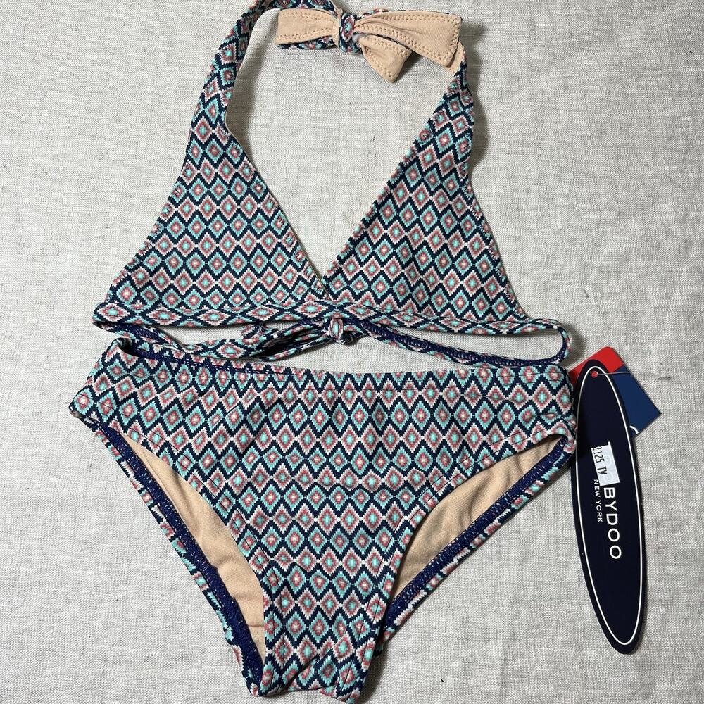 NWT Toobydoo Girl's Toddler Ready for The Beach Bikini Set Swimwear Size 1/2 T‎